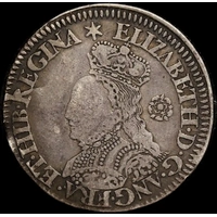 1562 Silver Sixpence Elizabeth I  S# 2596 good Fine