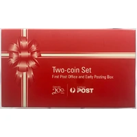 2009 Silver 1oz Proof Coin 1st Post Office and Early Posting Box Stamp-Coin Set