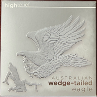 2014 Silver 5oz Proof Coin Wedge Tailed Eagle