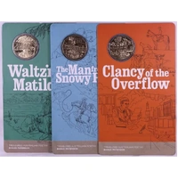 2020 50 Cent Uncirculated 3 Coin Set Banjo Paterson - No Box