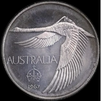 1967 Unofficial Pattern Swan Dollar Uncirculated