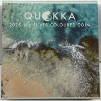2025 Silver 1 Ounce Coloured Proof Coin Quokka