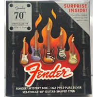 Solomon Islands 2024 Silver 1 Ounce Guitar Shaped Coin Fender Player Stratocaster