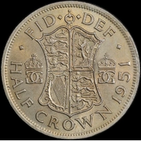 1951 Copper-Nickel George VI Halfcrown S# 4106 Uncirculated
