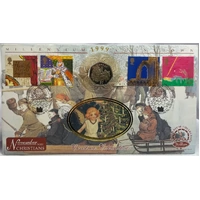 Isle Of Man 1999  50 Pence PNC Christmas 