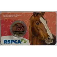 2021 1 Dollar Uncirculated Coin RSPCA Horse