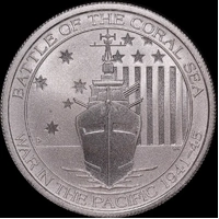 2014 Silver Half Ounce Uncirculated Coin Battle of Coral Sea