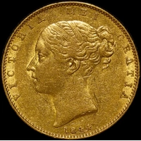 Victoria 1844 Gold Sovereign S# 3852 Extremely Fine