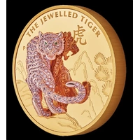 2020 Gold 10oz Proof Jewelled Tiger Masterpiece Coin