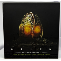 2019 Silver 1oz Rectangle Coin Alien Movie 40th Anniversary
