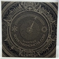 Tuvalu 2018 Silver 2 Ounce Proof Coin Thermometer