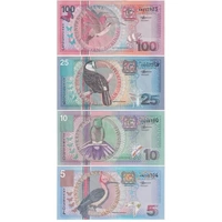 Suriname 2000 Set of 4 Banknotes Uncirculated