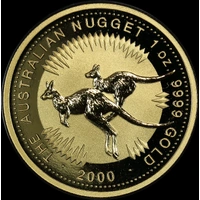 2000 Gold One Ounce Coin Kangaroo Nugget
