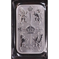 The Royal Mint Silver 1 Ounce Minted Bullion Bar The Royal Celebration