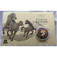 2026 Silver 1 Ounce Coloured Coin Lunar Year of The Horse ANDA Melbourne Money Expo