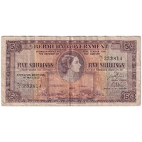 Bermuda 1957 Five Shillings P# 18b Fine N/1 233814