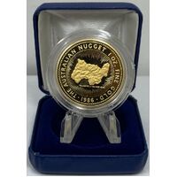 1986 Gold One Ounce Proof Coin Welcome Stranger Nugget