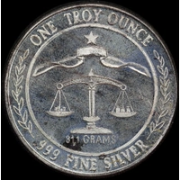 United States 1984 Silver 1 Ounce Round Parliament Shield