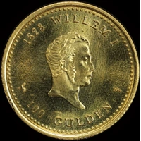 Netherlands Antilles 1978 Gold 100 Gulden KM# 21 150th Anniversary of Bank