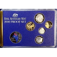 Australia 2000 Proof Coin Set Millennium Damaged Packaging
