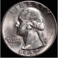 United States 1957 Silver Quarter KM# 164 Choice Uncirculated