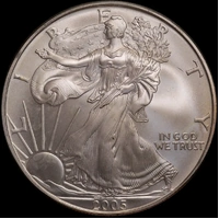 United States 2005 Silver 1 Ounce Eagle Uncirculated Coin
