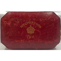 1911 Specimen Coin Set in Presentation Case George V Coronation
