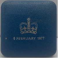 St. Helena 1977 Silver 25 Pence Proof Coin Jubilee Commemorative 