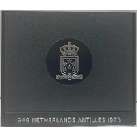 Netherlands Antilles 1973 Silver 25 Gulden Proof Coin 25th Anniversary