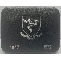 Isle of Man 1972 Silver 25 Pence Proof Coin Silver Wedding Anniversary