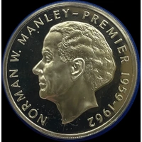 Jamaica 1973 Silver 5 Dollar Proof Coin Norman W. Manley