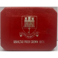 Gibraltar 1971 Silver 25 New Pence Proof Coin Barbary Ape