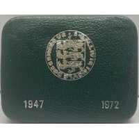 Guernsey 1972 Silver 25 Pence Proof Coin 25th Wedding Anniversary