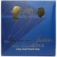 2012 Gold 1/4 ozt Proof Coin Diamond Jubilee