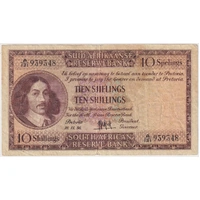 South Africa 1956 10 Shillings P# 91d good VF