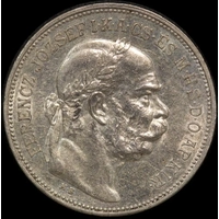 Hungary 1912 Silver 2 Korona KM# 493 about Unc