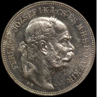 Hungary 1913 Silver 2 Korona KM# 493 Uncirculated