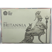 United Kingdom 2013 Fine Silver Proof 5 Coin Set Britannia