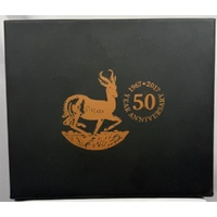 South Africa 2017 Gold 1/4oz Krugerrand 50th Anniversary Silver Bar