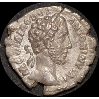 Ancient Rome (Imperial) 180 AD Commodus Silver Denarius Providentia RIC 3 good VF