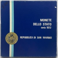 San Marino 1972 Uncirculated Coin Set includes Silver 500 Lire 