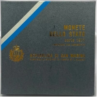 San Marino 1977 Uncirculated Coin Set includes Silver 500 Lire Protection of Nature