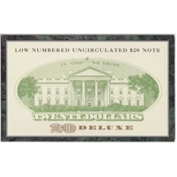 United States 1998 Low Numbered $20 Note Uncirculated