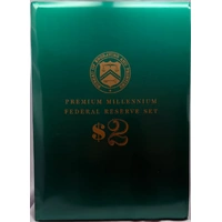 United States 2000 $2 Premium Millennium Federal Reserve Note Set