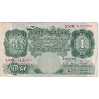 Bank of England 1955-1959 1 Pound P#369c Very Fine