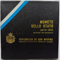 San Marino 1974 Silver Uncirculated Coin Set