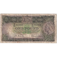 1953 One Pound Coombs/Wilson HA/00 First Prefix R33F Fine