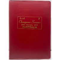 Australia 1966 Changeover Souvenir Red Wallet Pre-Decimal and Decimal Set