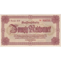 Germany 1945 20 Reichsmark Emergency Issue P#187 Uncirculated