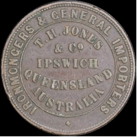 ND Jones T.H. & Co Penny Token A305 Very Fine